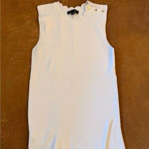 Ann Taylor Cream Sleeveless Kids Dress